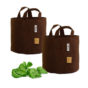Brown Root Pouch Grow Bag Twin Packs