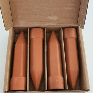 Boxed Set Of Terracotta Water Spikes